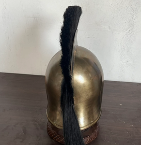 Casque de Troie pour jeu de rôle avec présentoir gratuit cadeau pour lui Costume médiéval Cosplay grec Sparte ancien romain - Product Image 1
