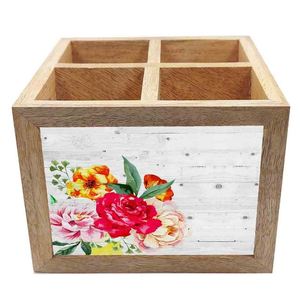 Soporte de descanso de cuchara de madera hecho a mano más vendido, la mejor calidad para cubiertos de cocina y soporte para servilletas con diseño impreso - Product Image 1