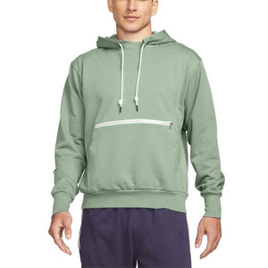 Modern Mens Pullover <b>Hoodie</b> with Minimal Design and <b>Zip</b> <b>Pocket</b> - Product Image 1