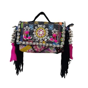 Bolso de mano bordado Vintage de lujo hecho a mano para mujer, bandolera de algodón personalizada, hombro de moda para mujer para compras nocturnas - Product Image 3