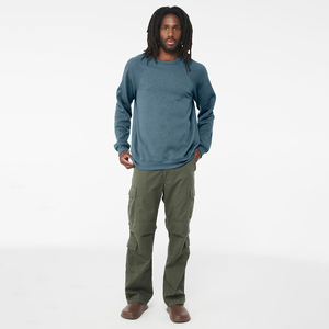 High Quality Unisex Custom Casual Style Neck Pullover Solid Raglan Sleeve Fleece 100% Cotton <b>Sweatshirt</b> <b>Embroidery</b> Logo Winter - Product Image 4