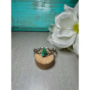 Royston Turquoise & Sterling <b>Silver</b> <b>Cuff</b> <b>Bracelet</b> Handmade by Navajo Artists Fashion Accessory - Product Image 1