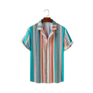 เสื้อเชิ๊ตผู้ชายแขนยาวติดกระดุมแบบลำลองเสื้อเชิ๊ตพิมพ์ลายสไตล์วินเทจ - Product Image 5