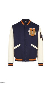 เสื้อแจ็คเก็ตสำหรับผู้ชาย เสื้อแจ็คเก็ตวาร์ซิตี้ เสื้อแจ็คเก็ตทีมบูลส์ เสื้อแจ็คเก็ตชิคาโก เสื้อแจ็คเก็ตวาร์ซิตี้แขนยาวสีตัดกันทันสมัยสำหรับผู้หญิง - Product Image 3