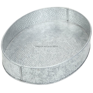 Plateau de service rectangulaire en bronze élégant avec des bords uniques, parfait pour servir des collations et améliorer les présentoirs de table - Product Image 2