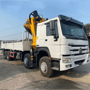 Camión de Carga Ligera SINOTRUK HOWO 8x4 con Plataforma Plana, Chasis de Una Fila, Tanque, Exw China - Product Image 1