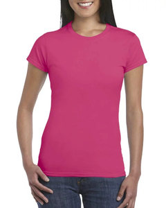 Camisetas sólidas de algodón 100% personalizadas para mujer Jersey de verano de secado rápido con mangas cortas Ropa cómoda - Product Image 5