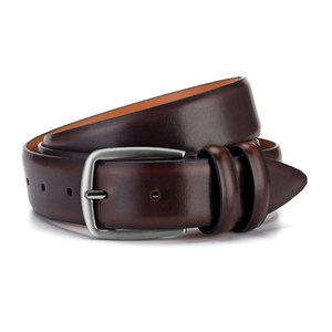 Ceintures en cuir de peau de vache à grain supérieur durables personnalisées de fabrication élevée pour hommes ceinture bonne ceinture à boucle ardillon - Product Image 2