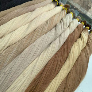 Prix de gros Extensions de cheveux à la kératine 100% cheveux vietnamiens 100 grammes Couleurs claires Super Double dessiné 80 cm Naturel Droit - Product Image 1