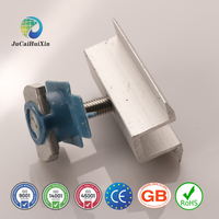 Kit de Fixation pour Panneaux Solaires en Alliage d'Aluminium AL6005-T5 – Serre-câbles d'Extrémité et Serre-câbles Intermédiaires avec Écrous à Aile en Plastique Anodisé – Système de Montage Garantie 30 Ans