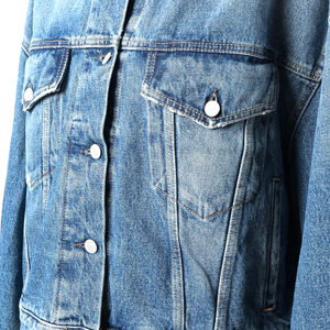 Vente en gros de vêtements de mode décontractés personnalisés pour femmes vêtements de ville veste en jean à manches bouffantes pour femmes de haute qualité - Product Image 5