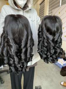 วิกผมหยิกสำหรับคนผมสั้นสีดำธรรมชาติ,วิกผมคนเวียดนาม - Product Image 3