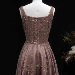 <span class=keywords><strong>Robe</strong></span> de soirée en tulle Jancember XD074, col carré, <span class=keywords><strong>robe</strong></span> de bal, <span class=keywords><strong>robe</strong></span> de cérémonie à paillettes, <span class=keywords><strong>robe</strong></span> de fête formelle, tenue de banquet - Product Image 6