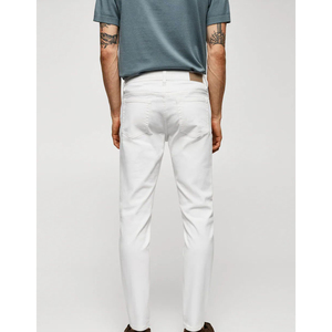 Ready to Ship Denim Jeans for Men Slim Fit Pants Straight Men's Jeans Pants Man latest <b>top</b> <b>White</b> Jean Cotton Pant - Product Image 5