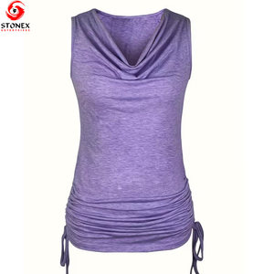 Débardeur décontracté surdimensionné pour femme fabriqué en usine, meilleur prix, séchage rapide, respirant, polyester/coton, vêtements de sport - Product Image 3