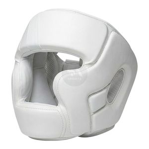 Protector de Cabeza de Boxeo Pro White Estilo VVV Unisex para Entrenamiento MMA Sparring Portátil Ligero de Microfibra con Alta Absorción de Impactos - Product Image 1
