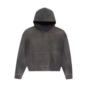 2025 Latest 420gsm Men's Cotton Hoodies High Quality Blank Oversized <b>Sun</b> Faded for Winter Wholesale - Product Image 1