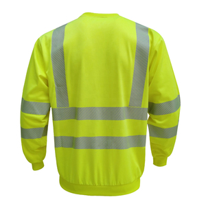 Wholesale Men's Reflective Windproof Polyester Shirt ANSI/ISEA 107 Certified High Visibility Workwear Breathable Quick Dry - Product Image 3