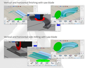 Scie à pont CNC avec système DDX italien et logiciel de nesting automatique à vision caméra pour dalles de granit et de marbre - Product Image 3