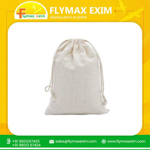 Bolsa con cordón de algodón personalizada Bolsa de compras sostenible elegante de lujo con logotipo cuidadosamente elaborado para la venta - Product Image 6