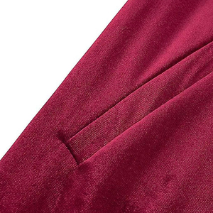 Conjunto Deportivo de Terciopelo para Hombre de Dos Piezas con Sudadera con Capucha y Cremallera y Pantalones, Opciones de Logotipo Personalizado, Chándal de Terciopelo con Pedrería - Product Image 5