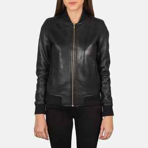 Chaquetas de piel sintética con cremallera para mujer, ropa de calle para fiesta, bomber para mujer, prendas de vestir para motocicleta, chaquetas de cuero, producto de fábrica al por mayor - Product Image 4