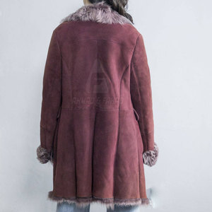 Abrigo de Mujer de Gamuza y Cuero, Cortavientos, Relleno de Plumón, Forrado y Cálido para Viajes de Invierno, Actividades al Aire Libre y Uso Diario - Product Image 4
