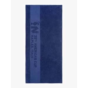 Telo Mare Lusso America's Cup 38 in Spugna Blu Navy con Design Personalizzato Asciugatura Rapida Logo di Lusso Borsa Inclusa - Product Image 2