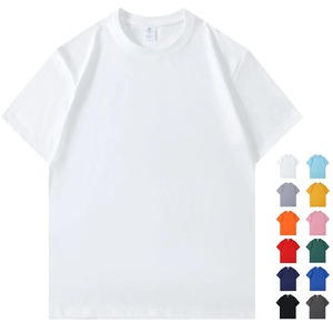 100 cotton cơ bản màu trắng T Áo sơ mi unisex bán buôn mùa hè Ngắn Tay Áo Tee Áo Sơ Mi Nam Crew Neck áo phông cho nam giới - Product Image 3