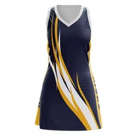 Uniforme de Netball Personalizado, Ropa de Equipo de Alta Calidad, 100% Poliéster, Ligero, de Secado Rápido, Transpirable, con Logotipo y Número Personalizados, el Mejor