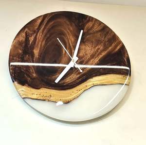 Top Selling New Design Natural Wood <b>Wall</b> <b>Clock</b> Customized Handmade Natural Cut Wood Home Decorative <b>Wall</b> <b>Clock</b> <b>for</b> <b>Sale</b> - Product Image 3