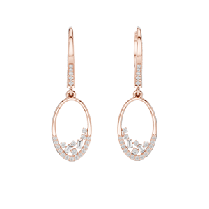 0.277 CT Lab-Grown VVS-VS EF Diamond <b>Dangle</b> <b>Earrings</b> 18KT, 14KT, 10KT <b>Gold</b> & 925 Silver Rose, Yellow, White <b>Gold</b> & - Product Image 1