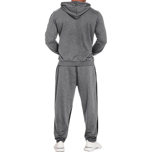 Vêtements de sport survêtements d'entraînement en polaire Gym Fitness Tech ensemble deux pièces pour hommes survêtement de jogging pour hommes - Product Image 2