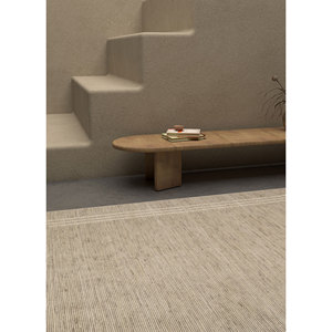 พรมขนสัตว์ทำมือสีเบจและสีน้ำตาลลายทาง 3 มิติ รูปทรงสี่เหลี่ยมผืนผ้า สำหรับบ้าน ห้องโถง ห้องนั่งเล่น ห้องนอน-Hwl-159 - Product Image 5