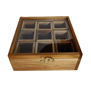 Caja de especias de madera elegante, accesorios decorativos de utensilios de cocina de alta tendencia, los más exigentes por debajo de su presupuesto - Product Image 4