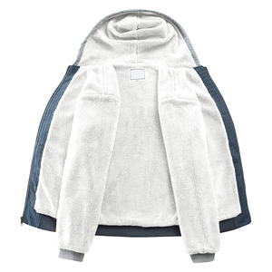 Sweat à capuche en polaire sherpa pour homme, sweat-shirt chaud d'hiver, pull doux en peluche avec poche kangourou, vêtements décontractés pour l'extérieur - Product Image 4