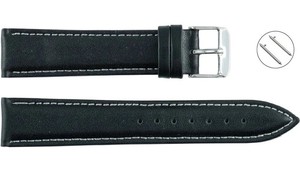 Unisex 401 Black WS QR Luxury <b>Leather</b> Smartwatch Band Stainless Steel Buckle Soft Adjustable Watch Strap Watch Bands Watch Part - Product Image 6