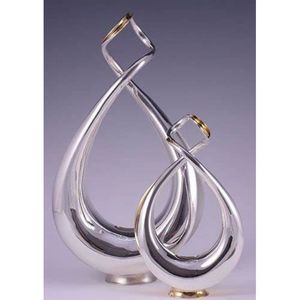 Vente en gros Sculptures en or modernes écologiques Artisanat en aluminium personnalisé Logo personnalisé pour la décoration de jardin à la maison Fabricant - Product Image 4