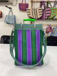 ถุงช้อปปิ้งขนาดเล็กแบบยั่งยืน ผลิตจากไนลอนรีไซเคิล PP ทอ พร้อมซิปด้านบน พิมพ์ลายออฟเซ็ต เป็นมิตรกับสิ่งแวดล้อม สีตามสั่ง ผลิตจำนวนมาก - Product Image 2