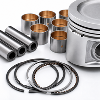 Kit de Reparación de Motor 6RB1 4HK1 6HK1 4M50 J08E C27 con Anillos de Pistón y Revestimiento de Cilindro para Excavadora Isuzu Mitsubishi Hino