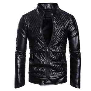 Chaqueta de Hombre de Último Diseño con Cuello Alto, Logotipo Personalizado, Mangas Completas para Uso Casual, Disponible a Buenos Precios, Chaqueta de Cuero - Product Image 1