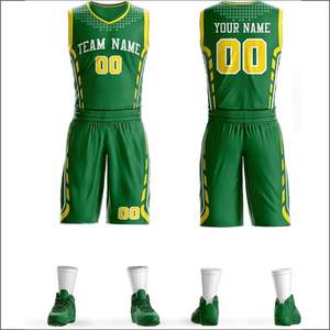 Uniforme de Baloncesto Personalizado 2024 con Impresión Digital, Transpirable, de Alta Calidad, Antibacterial, Anti-UV, Talla Grande, 100% Poliéster - Product Image 1