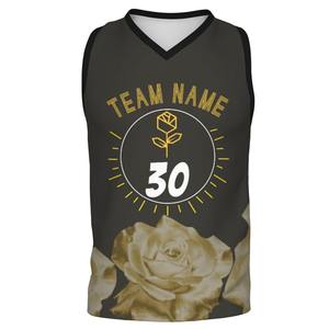 Nouveau modèle de maillots avec logo personnalisé Maillot de basket-ball au design unique à séchage rapide pour adultes Vêtements de sport imprimés respirants - Product Image 4
