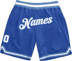 Pantalones cortos de baloncesto para hombre, 100% poliéster, ligeros, de secado rápido, con degradado de colores, logotipo personalizado, estampado sólido - Product Image 1