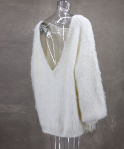 Suéter de Mohair para Mujer, Cuello Redondo, Diseño de Fábrica, Personalización al por Mayor, Tejido, Nuevo Suéter de Mohair para Mujer - Product Image 2