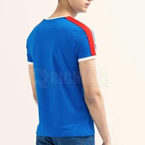 Vêtements de mode, t-shirts décontractés en coton pour hommes, été, manches courtes, logo sur le devant, t-shirts personnalisés, vente en gros, t-shirt pour hommes 220 GSM - Product Image 3