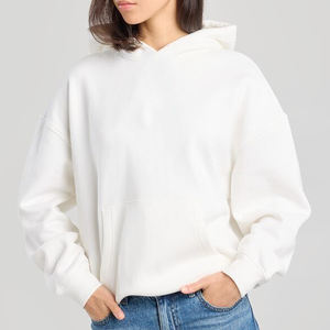 เสื้อมีฮู้ดแบบสวมหัวสำหรับผู้หญิงใส่ได้ทั้งชายและหญิงเสื้อมีฮู้ดแบบสวมหัวเนื้อผ้าหนาโอเวอร์ไซส์ทำจากผ้าฝ้าย - Product Image 4