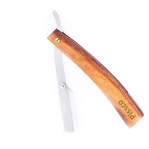 Couteau de rasage droit en acier, rasoir de barbier pliable, couteau de rasage manuel, outils d'épilation fabriqués par Pissco Pakistan - Product Image 5