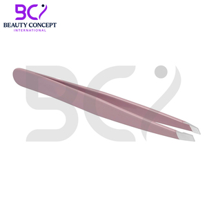 Pinces à épiler pour sourcils de qualité supérieure, 3 pièces, couleur rose, acier inoxydable, pointe pointue - Product Image 6
