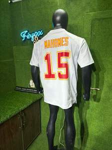 Maillot de football américain personnalisé respirant nouvelle maille 100% polyester imprimé côté pénal trou de riz avec maillot Cowboys - Product Image 4